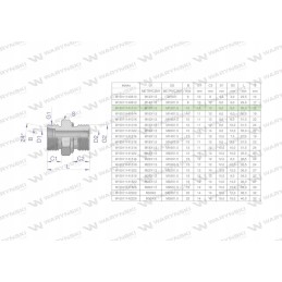 Metric hydraulic connection bb xge m16x1 5