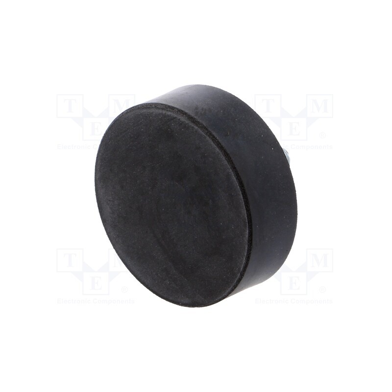 1 pcs x ELESA+GANTER - DVA.4-60-20-M10-28-55 - Vibroisolation foot, Ø: 60mm, H: 20mm, Shore hardness: 55±5, 2.28kN