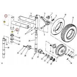 Stub pin bushing c 330 360