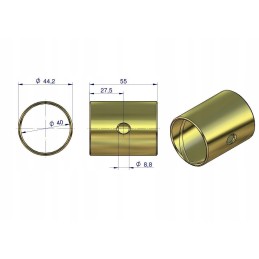 Stub pin bushing c 330 360