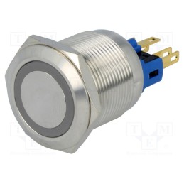 1 pcs x ONPOW - GQ22-11ZE/R/24V - Switch: vandal resistant, Pos: 2, SPST-NO + SPST-NC, 3A/220VAC
