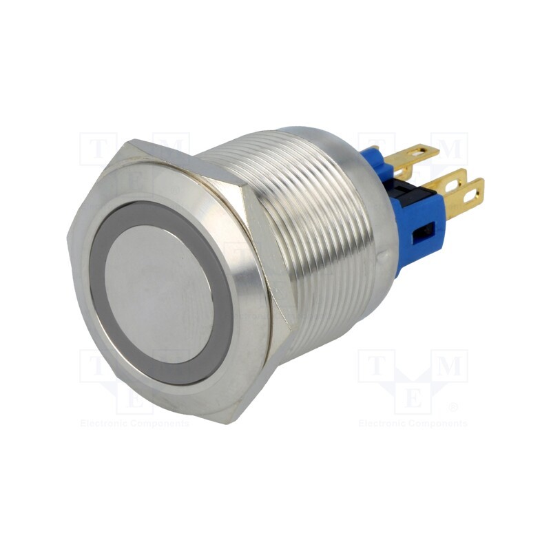 1 pcs x ONPOW - GQ22-11ZE/R/24V - Switch: vandal resistant, Pos: 2, SPST-NO + SPST-NC, 3A/220VAC