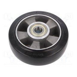 1 pcs x RADER - ALGE 160/20K - Transport wheel, Ø: 160mm, W: 50mm, 350kg, rubber, ALGE, -30÷70°C