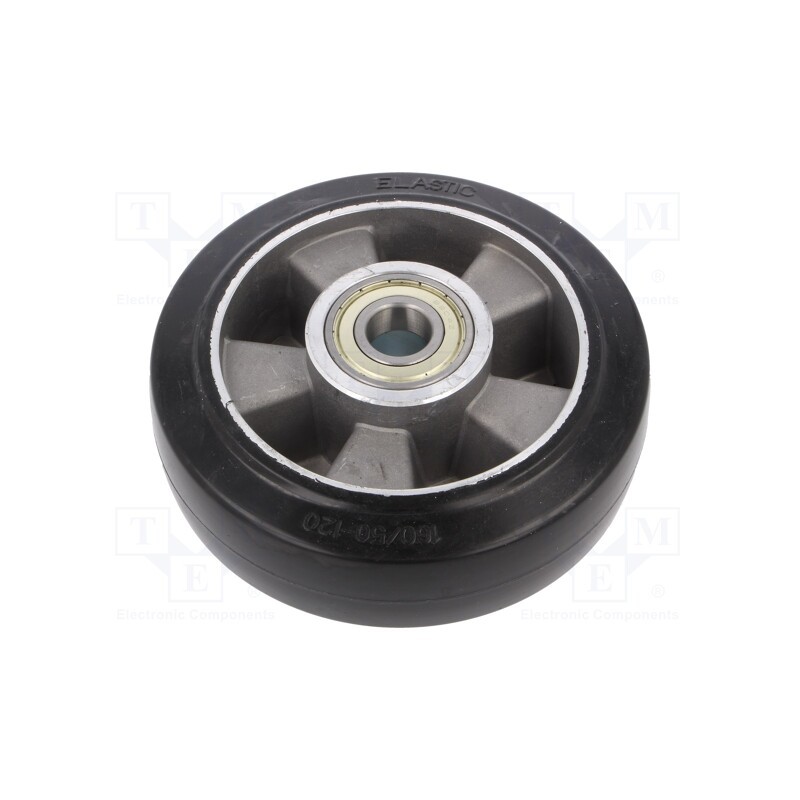 1 pcs x RADER - ALGE 160/20K - Transport wheel, Ø: 160mm, W: 50mm, 350kg, rubber, ALGE, -30÷70°C