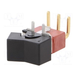 1 pcs x C&K - E101J1AQE2 - ROCKER, SPST, Pos: 2, ON-ON, 7.5A/120VAC, 7.5A/28VDC, black, none