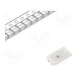 2 pcs x OPTOSUPPLY - OSR55630C1D (TYPE B) - LED, SMD, 5630, red, 10÷20lm, 5.6x3x0.9mm, 120°, 1.8÷2.6V, 150mA