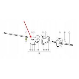 655333 0 metal insert for brake springs