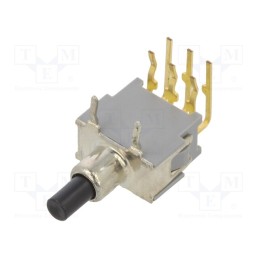 1 pcs x KNITTER-SWITCH - APE 2 F-RA - Switch: push-button, Pos: 2, DPDT, 0.05A, 0.05A, OFF-(ON), Body: grey