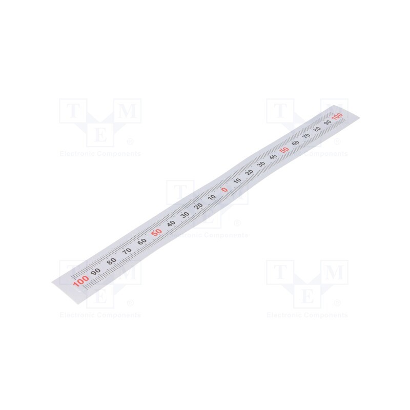 1 pcs x ELESA+GANTER - GN 711-KUS-200-W-M - Ruler, figures horizontally arranged,self-adhesive, W: 11mm