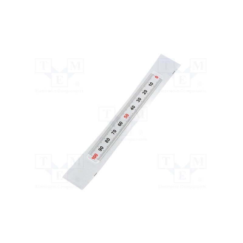1 pcs x ELESA+GANTER - GN 711-KUS-100-W-R - Ruler, figures horizontally arranged,self-adhesive, W: 11mm