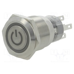 1 pcs x ONPOW - LAS1-AGQ-11ZET/G/12V/S - Switch: vandal resistant, Pos: 2, SPDT, 0.5A/220VAC, 1A/24VDC, IP67