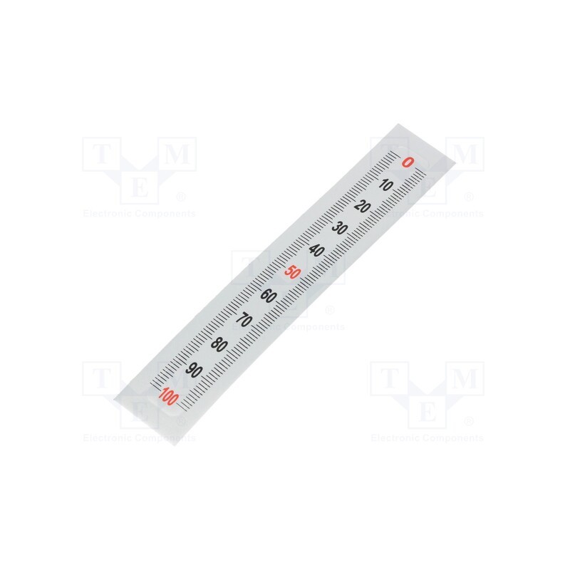 1 pcs x ELESA+GANTER - GN 711-KUS-100-S-O - Ruler, figures vertically arranged,self-adhesive, W: 11mm