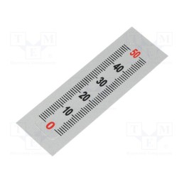 1 pcs x ELESA+GANTER - GN 711-KUS-50-S-U - Ruler, figures vertically arranged,self-adhesive, W: 11mm