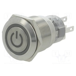 1 pcs x ONPOW - LAS1-AGQ-11ZET/R/12V/S - Switch: vandal resistant, Pos: 2, SPDT, 0.5A/220VAC, 1A/24VDC, IP67