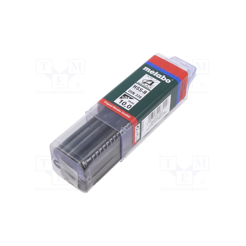 1 set x METABO - 627790000 - Drill bit, for metal, Ø: 10mm, L: 133mm, Working part len: 87mm