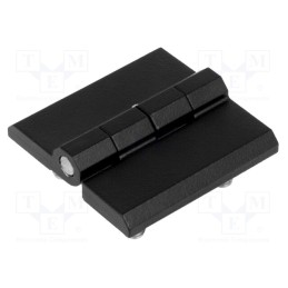 1 pcs x ROZTOCZE - 3.ZN65.002 RAL-9005 - Hinge, Width: 50mm, zinc and aluminium alloy, black, H: 50mm