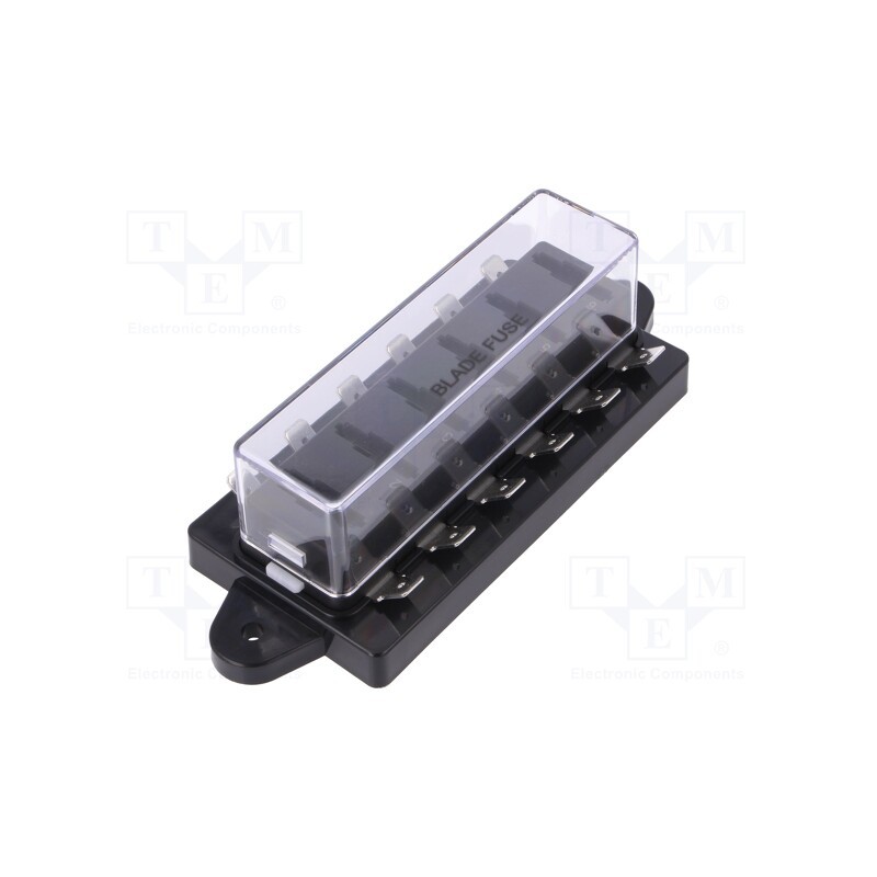 1 pcs x SCI - R3-76D-01-3106 - Fuse boxes, 19mm, 30A, screw, Leads: connectors 6,4mm, Body: black
