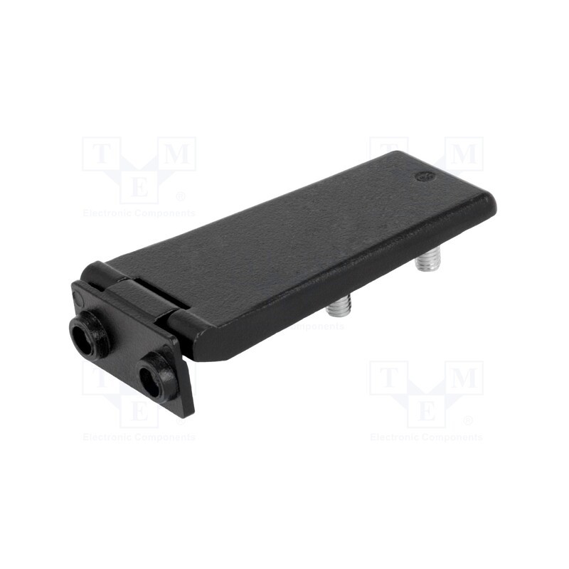 1 pcs x ROZTOCZE - 3.ZN3 RAL-9005 - Hinge, L: 72mm, zinc and aluminium alloy, black, H: 33mm