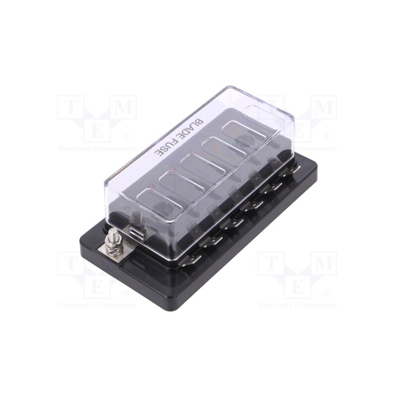 1 pcs x SCI - R3-76C-01-3L106 - Fuse boxes, 19mm, 30A, screw, Leads: connectors 6,4mm, Body: black