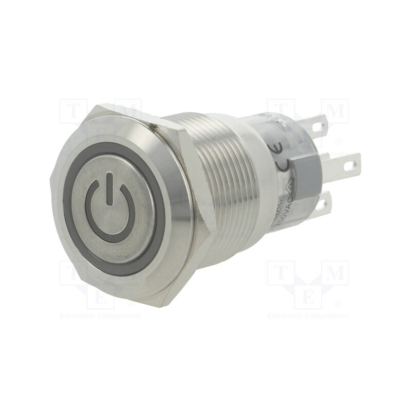 1 pcs x ONPOW - LAS1-AGQ-11ZET/G/24V/S - Switch: vandal resistant, Pos: 2, SPDT, 0.5A/220VAC, 1A/24VDC, IP67