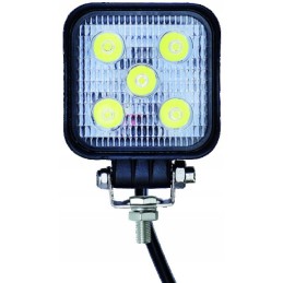 Square LED work lamp 12 24v 15w 600 lm