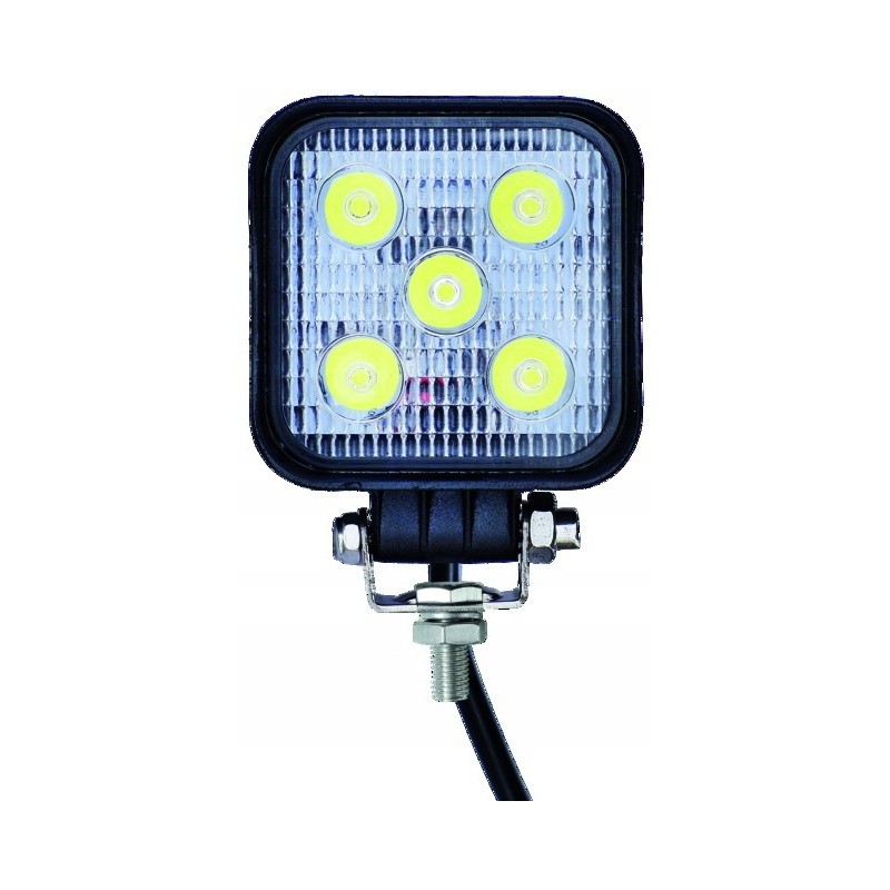 Square LED work lamp 12 24v 15w 600 lm