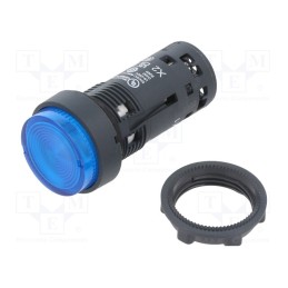 1 pcs x SCHNEIDER ELECTRIC - XB7NW36B1 - Switch: push-button, 22mm, Stabl.pos: 1, NO, blue, LED, 24V, IP65