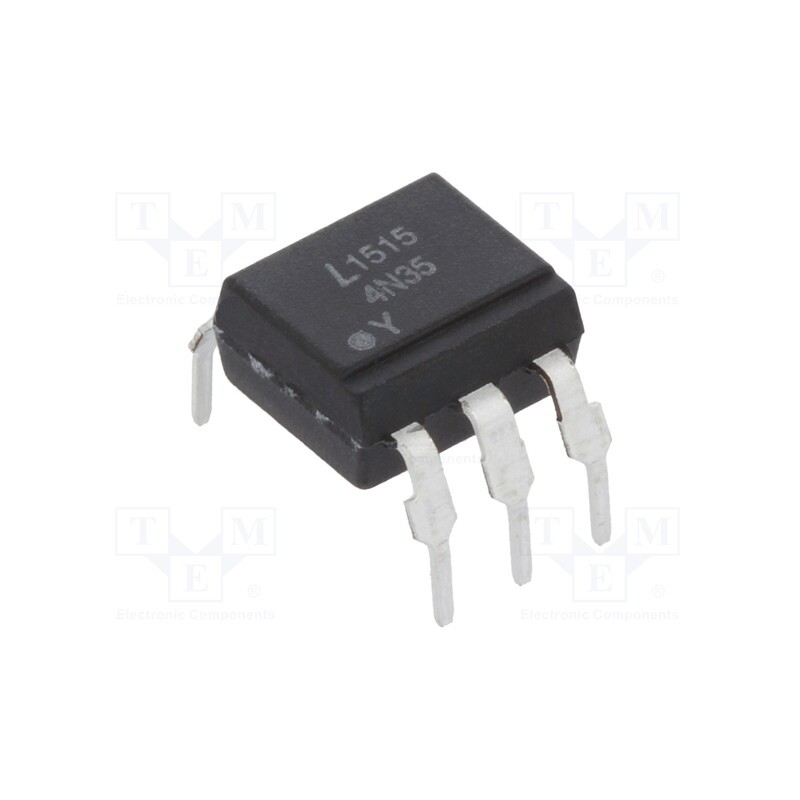 2 pcs x LITEON - 4N35M - Optocoupler, THT, Ch: 1, OUT: transistor, Uinsul: 3.55kV, Uce: 30V