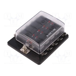 1 pcs x SCI - R3-76-01-3L110 - Fuse boxes, 19mm, 30A, screw, Leads: connectors 6,3mm, Body: black