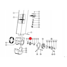 Sprocket wheel lower gutter grain Claas Dominator 86