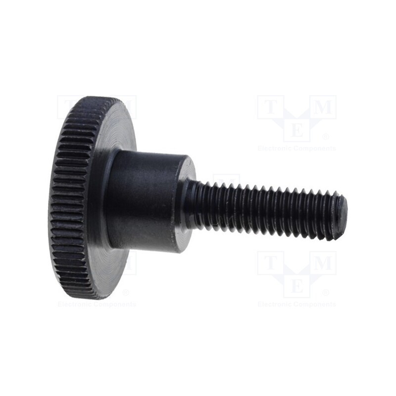 1 pcs x ELESA+GANTER - DIN 464-M5-30 - Knob, Ø: 20mm, Ext.thread: M5, 30mm, H: 11.5mm, steel, knurled
