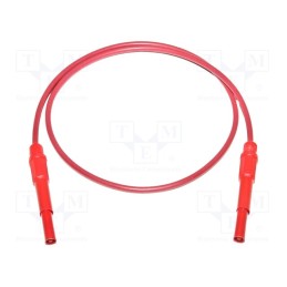 1 pcs x MUELLER ELECTRIC - BU-P4911A-12-2 - Test lead, 20A, banana plug 4mm,both sides, Urated: 1kV, Len: 0.3m