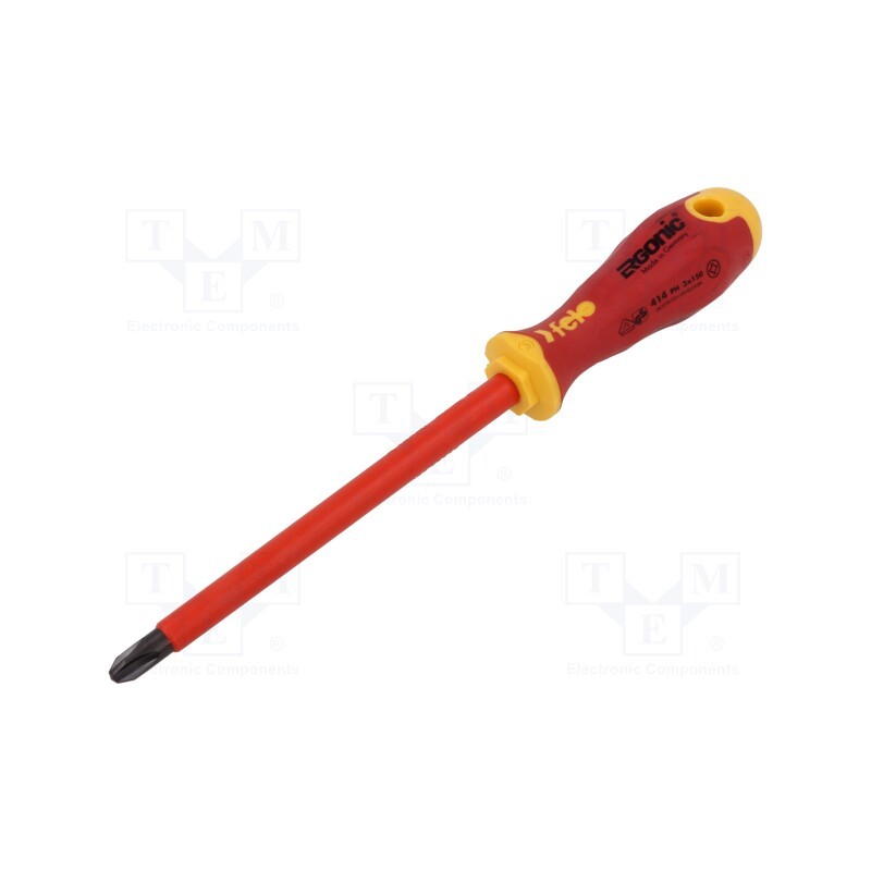1 pcs x FELO - 414 304 90 - Screwdriver, insulated, Phillips, PH3, ERGONIC®