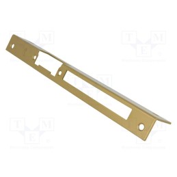 1 pcs x LOCKPOL - 905 D - Frontal plate, angular,left, for electromagnetic lock, golden