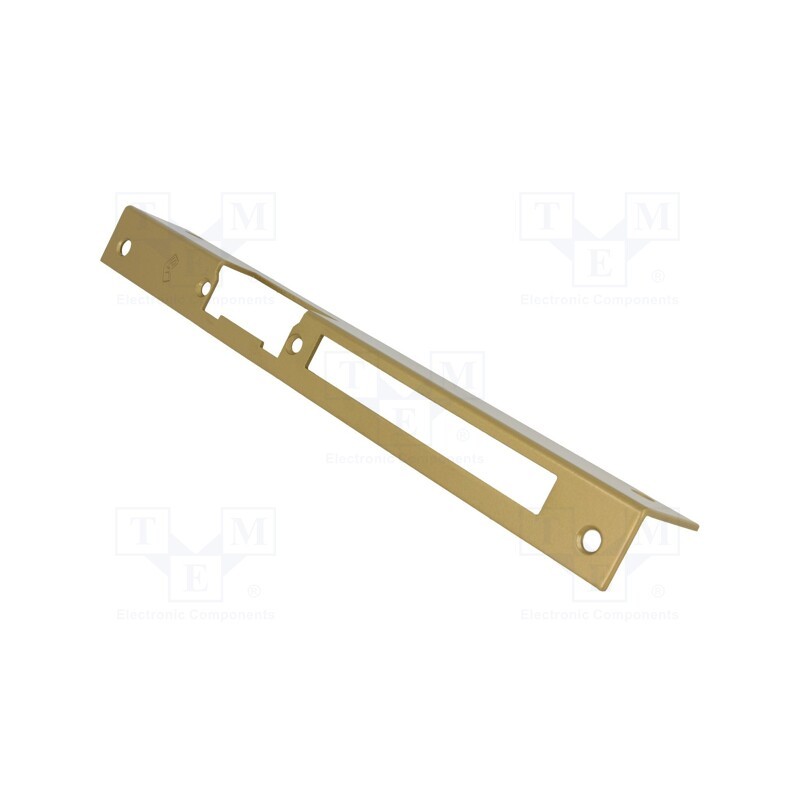 1 pcs x LOCKPOL - 905 D - Frontal plate, angular,left, for electromagnetic lock, golden