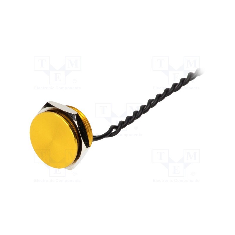 1 pcs x ONPOW - PS165P10YGD1 - Switch: piezoelectric, Pos: 2, SPST-NO, 0.2A/24VAC, 0.2A/24VDC