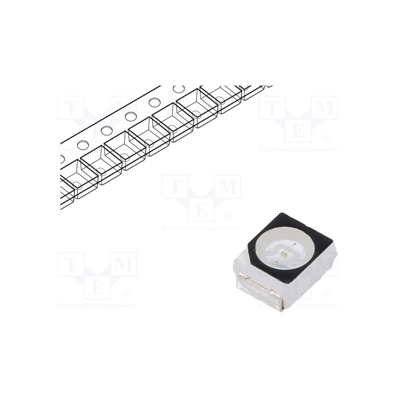 2 pcs x OPTOSUPPLY - OSB5SAS1C1B-JK - LED, SMD, 3528,PLCC2, blue, 500÷750mcd, 3.5x2.8x1.7mm, 120°, 20mA