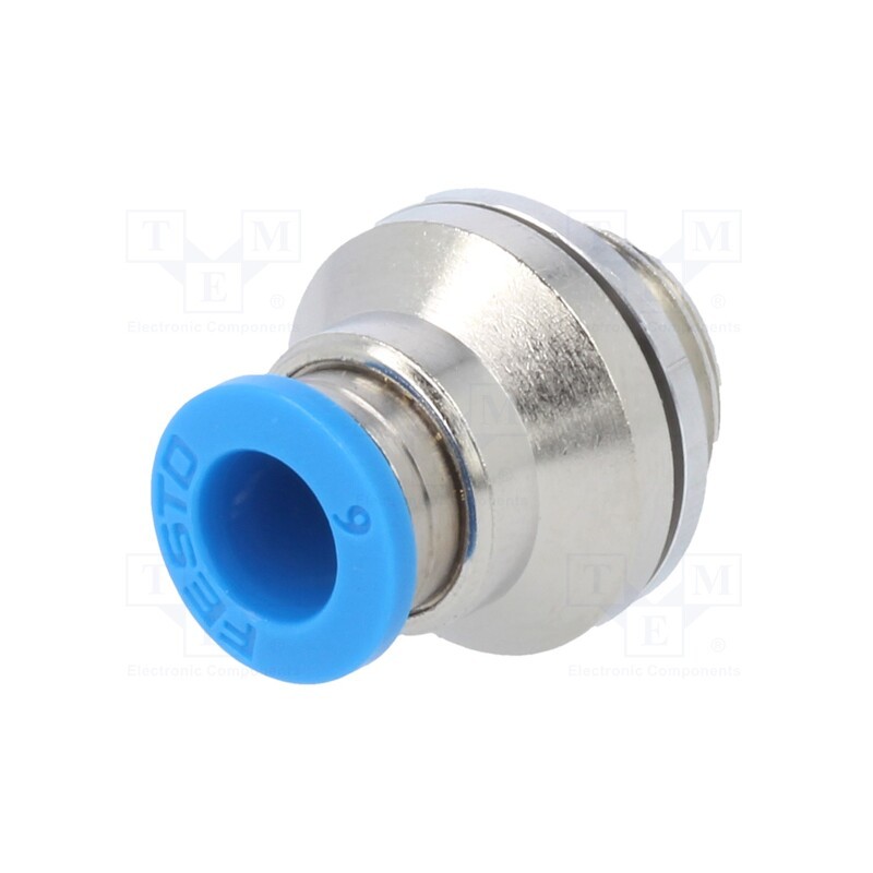 1 pcs x FESTO-186108 - Push-in fitting, straight, -0.95÷6bar, Gasket: NBR rubber, QS, 6mm