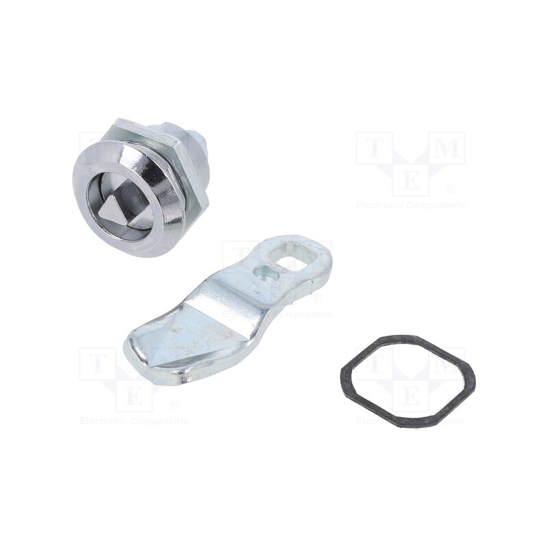 1 pcs x ELESA+GANTER - GN 115-DK-14 - Lock, cast zinc, 14mm, Kind of insert bolt: T7, Body: black