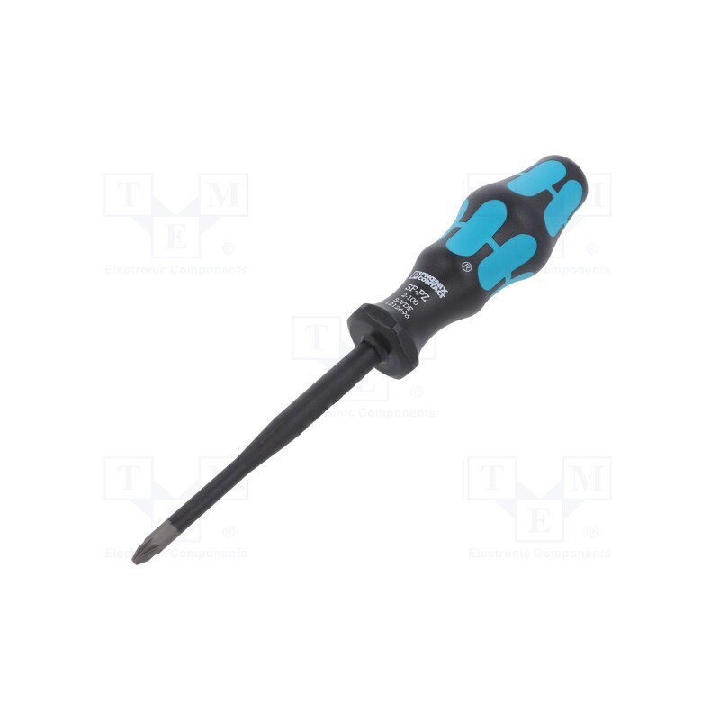 1 pcs x PHOENIX CONTACT - SF-PZ 2-100 S-VDE - Screwdriver, insulated, Pozidriv®, PZ2, Blade length: 100mm
