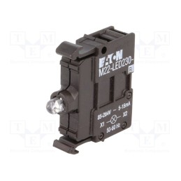 1 pcs x EATON ELECTRIC - M22-LED230-B - Illuminating unit, 22mm, RMQ-Titan, -25÷70°C, Illumin: LED, front