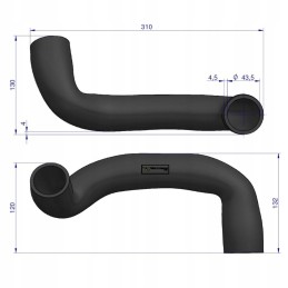 Lower radiator hose Ford 81805638 Warynski