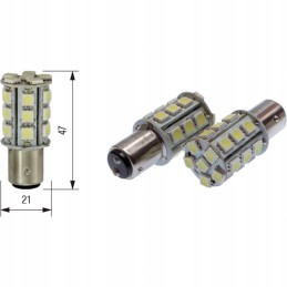 LED bulb bosma 24xsmd 5050 bay15d p21 5w 12 24v