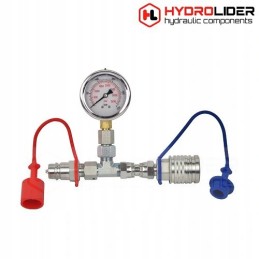 Pressure gauge with a set of euro 63mm 0 250bar hydrolider
