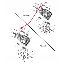 3779375m1 alternator mounting spacer