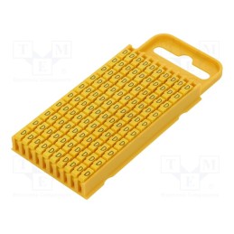 100 pcs x HELLERMANNTYTON - 561-03044 - Markers, Marking: D, 4.3÷5.3mm, polyamide, yellow, -40÷85°C, WIC