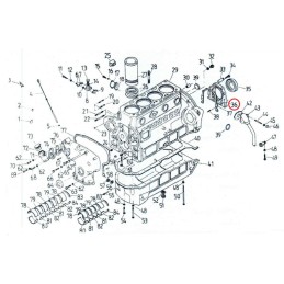 Rear engine cover c 385 89002023 for oil seal
