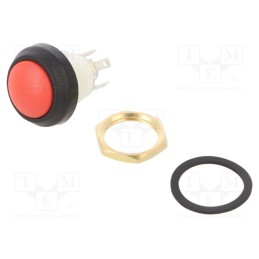 1 pcs x ITW LUMEX SWITCH - WSA48-1-RB-N-RD-B - Switch: push-button, Pos: 2, SPDT, 5A/250VAC, 5A/28VDC, ON-(ON)