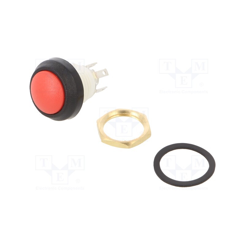 1 pcs x ITW LUMEX SWITCH - WSA48-1-RB-N-RD-B - Switch: push-button, Pos: 2, SPDT, 5A/250VAC, 5A/28VDC, ON-(ON)