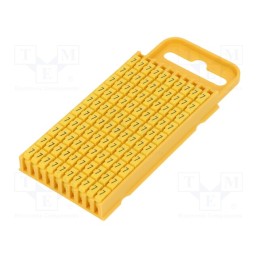 100 pcs x HELLERMANNTYTON - 561-03674 - Markers, Marking: 7, 4.3÷5.3mm, polyamide, yellow, -40÷85°C, WIC